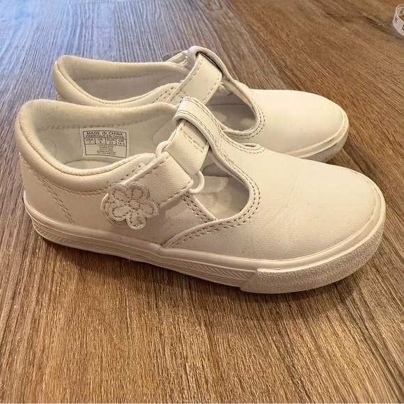 Keds Daphne T-Strap White Leather - Mary Jane Toddler Size 7M Comfort Walking - Picture 2 of 8